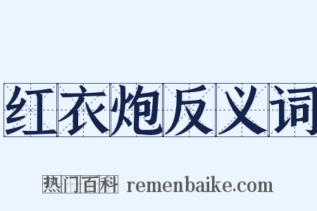 红衣炮反义词是什么意思的图片